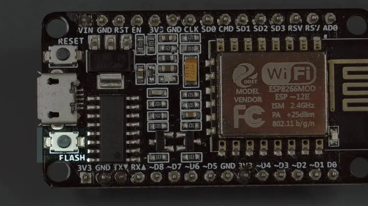 ESP8266 Pinout Guide: How should I use the GPIO pins? 8 ESP8266 NodeMCU GPIO 0 Flash boot button