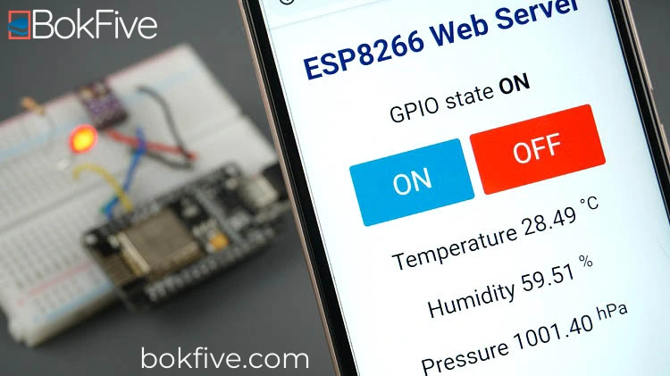 ESP8266 Web Server using SPIFFS page HTML CSS Demonstration