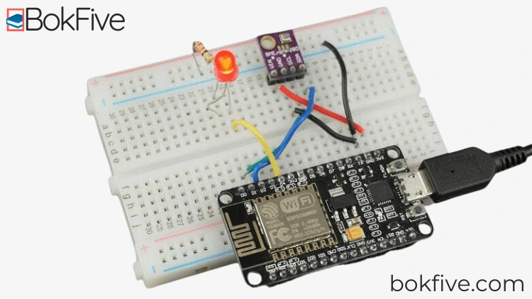 ESP8266 NodeMCU BME280 Temperature Humidity Pressure Sensor LED Circuit