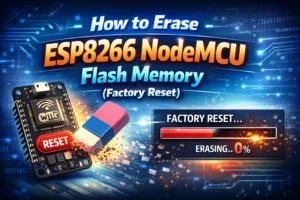 How to Erase ESP8266 NodeMCU Flash Memory (Factory Reset)
