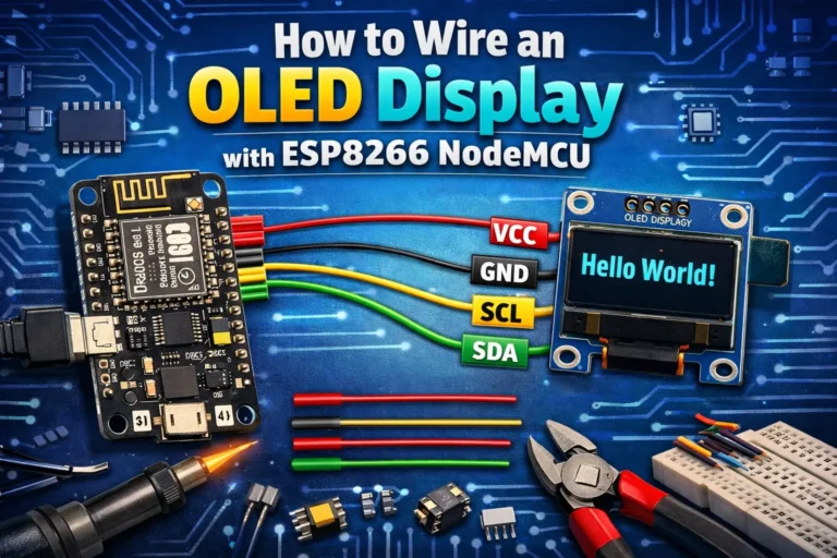 How to Wire an OLED Display with ESP8266 NodeMCU