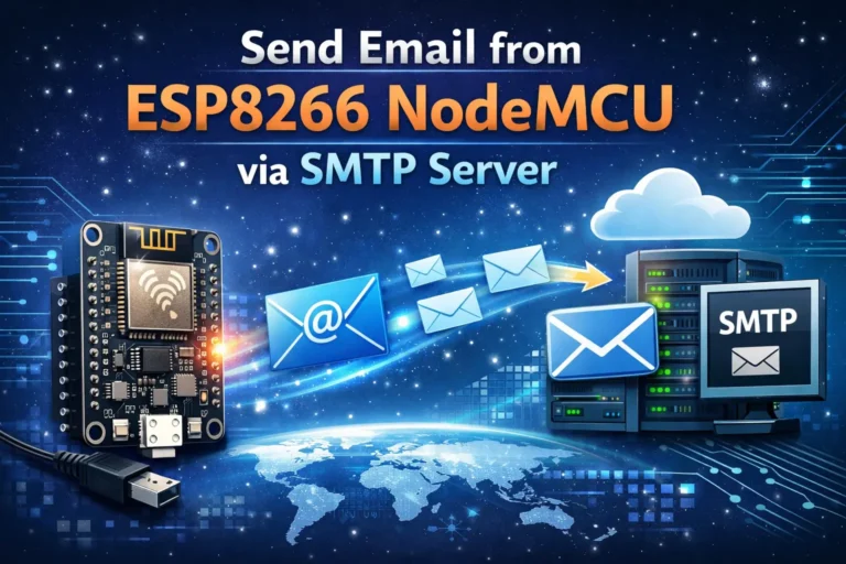 Send Email from ESP8266 NodeMCU via SMTP Server