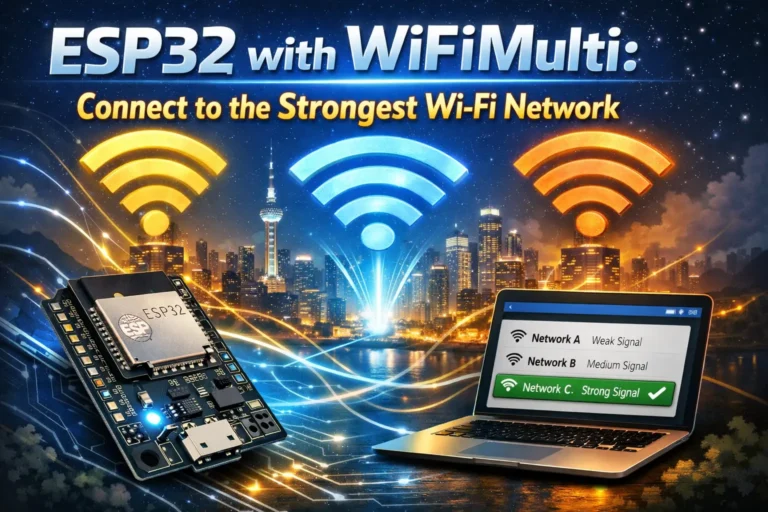 ESP32 with WiFiMulti: Connect to the Strongest Wi-Fi Networ