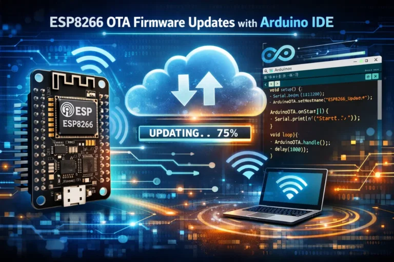 ESP8266 OTA Firmware Updates with Arduino IDE