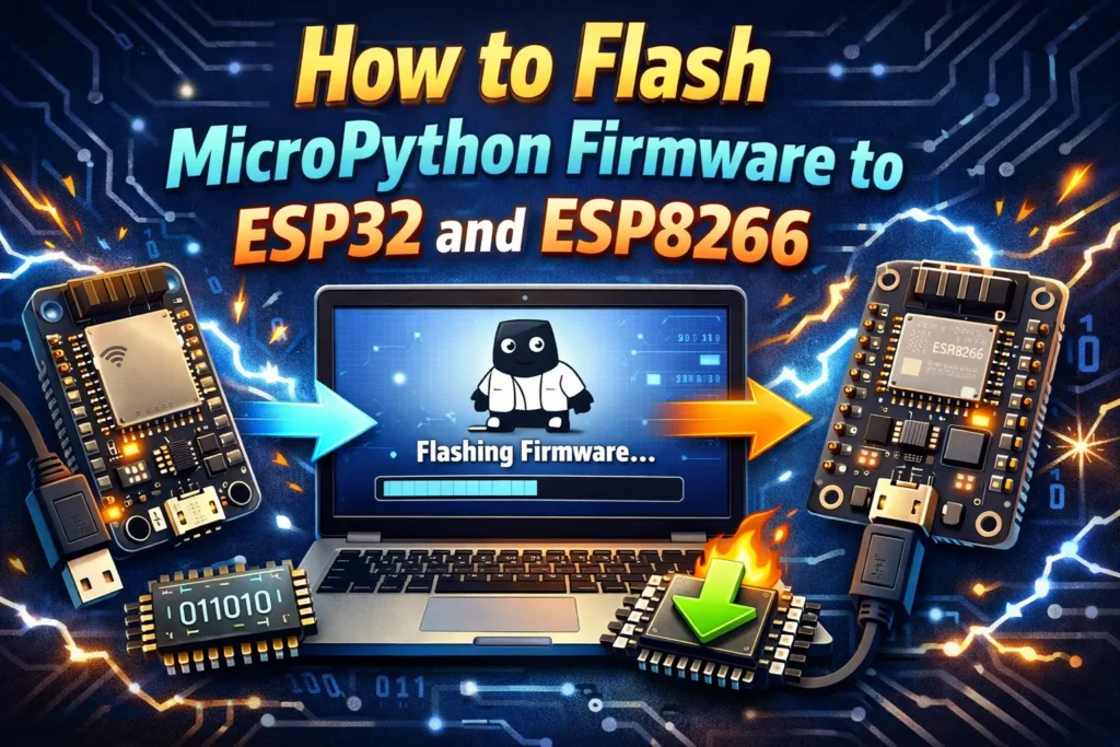 How to Flash MicroPython Firmware to ESP32 and ESP8266