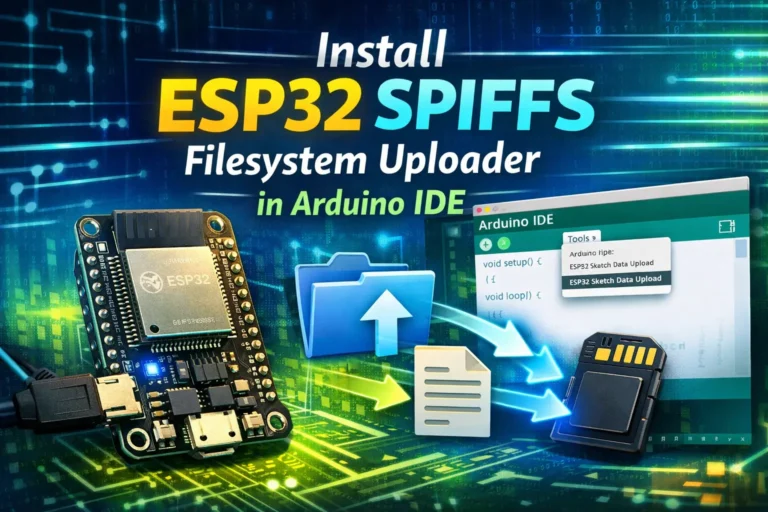 Install ESP32 SPIFFS Filesystem Uploader in Arduino IDE 9 Install ESP32 SPIFFS Filesystem Uploader in Arduino IDE
