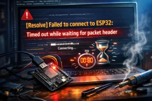 [Resolve] Failed to connect to ESP32: Timed out while waiting for packet header
