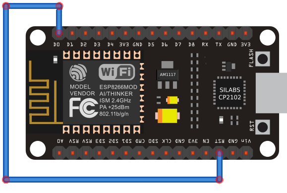ESP8266 NodeMCU Deep Sleep with Arduino IDE 4 ESP8266 NodeMCU GPIO16 to RST (Deep Sleep)