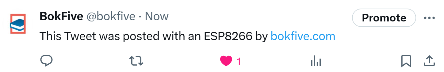 How to Post on Twitter using an ESP8266 9 Post on Twitter from an ESP8266