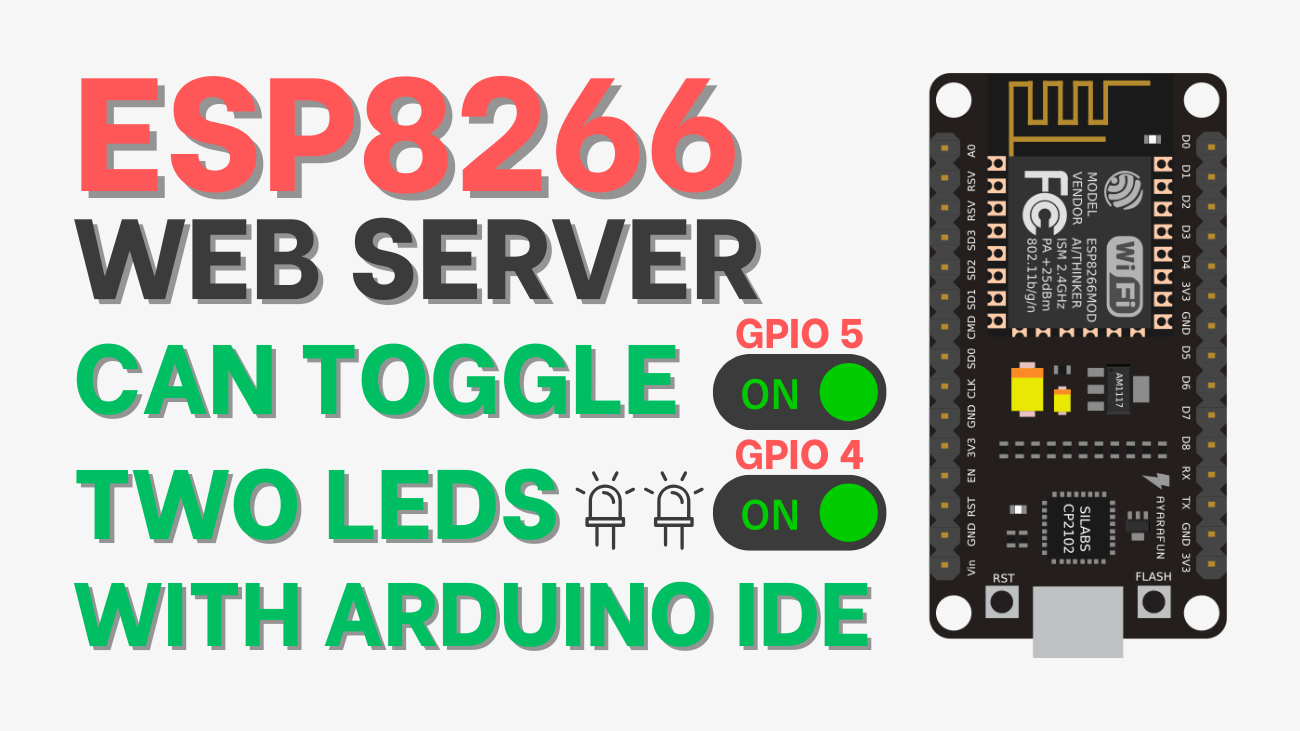 100+ ESP8266 Projects: Guides and Tutorials 4 Build an ESP8266 Web Server using Arduino IDE