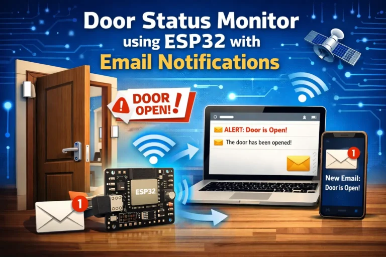 Door Status Monitor using ESP32 with Email Notifications 2 Door Status Monitor using ESP32 with Email Notifications