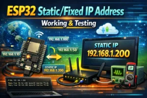 ESP32 Static/Fixed IP Address - Working & Testing 7 ESP32 Static/Fixed IP Address - Working & Testing