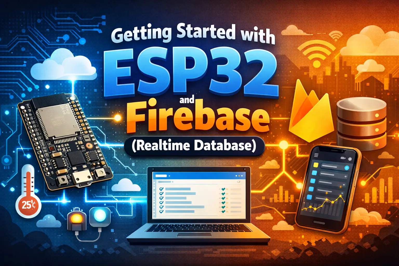 Getting Started with ESP32 and Firebase (Realtime Database) 1 Getting Started with ESP32 and Firebase (Realtime Database)
