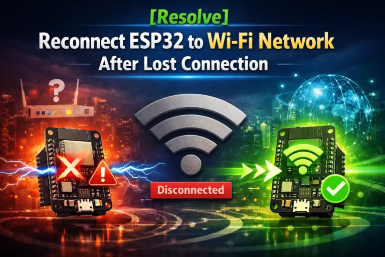 [Resolve] Reconnect ESP32 to Wi-Fi Network After Lost Connection