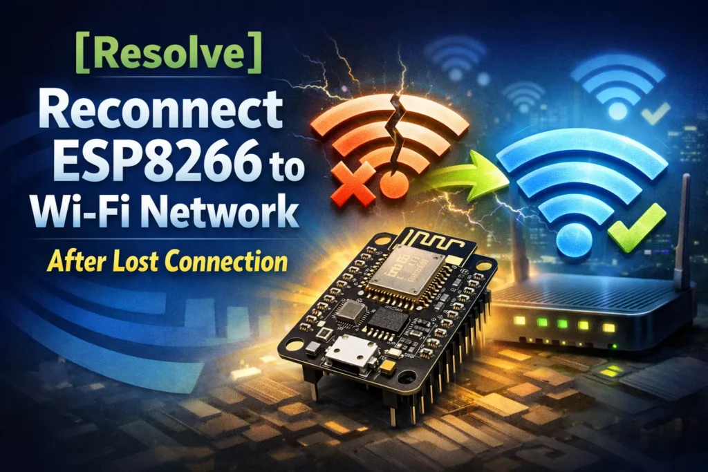 [Resolve] Reconnect ESP8266 to Wi-Fi Network After Lost Connection