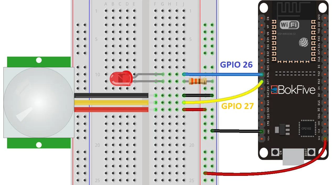 Using ESP32 with PIR Motion Sensor (Interrupts and Timers) 5 pir esp32 interrupts