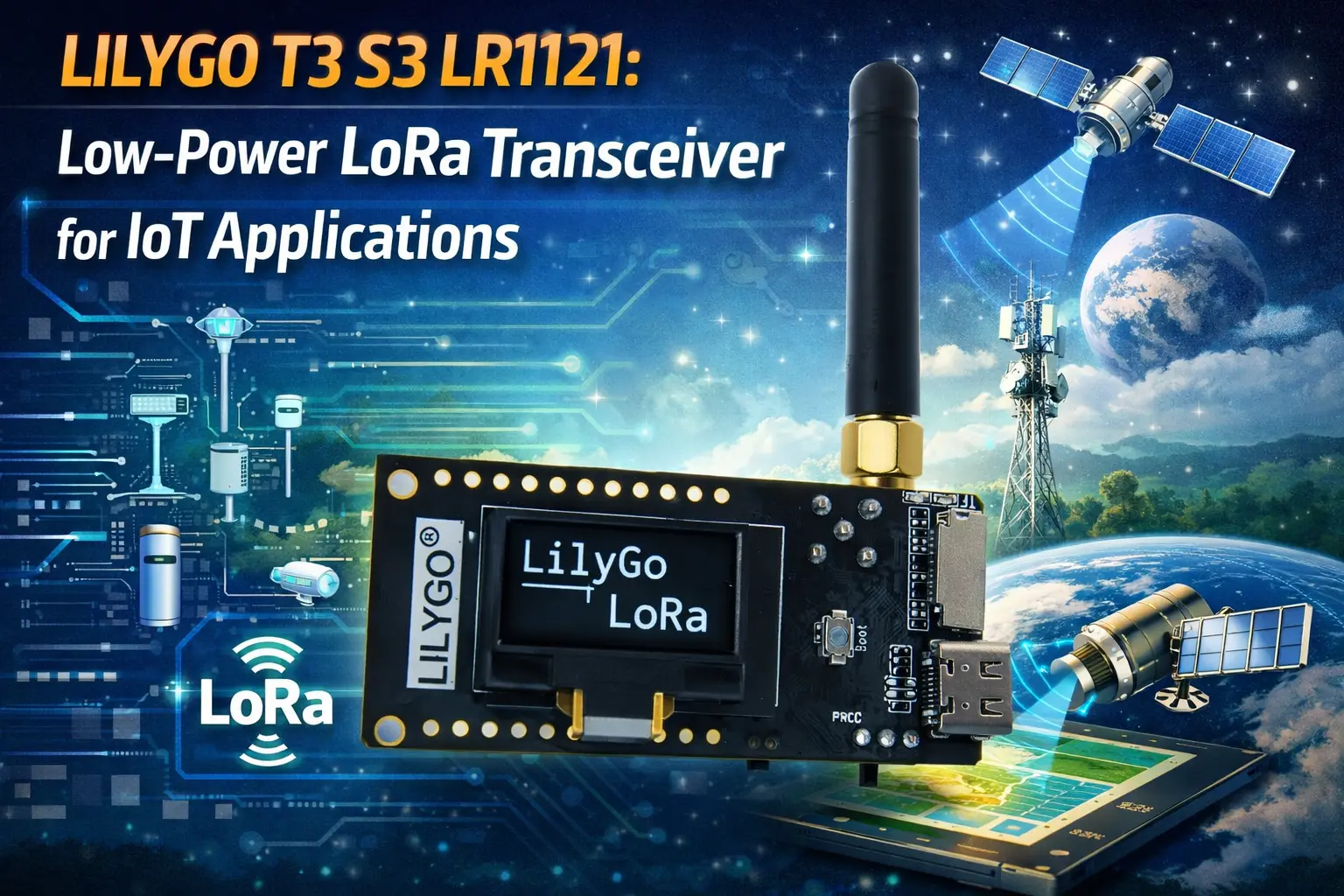 LILYGO T3 S3 LR1121: Low-Power LoRa Transceiver for IoT Applications