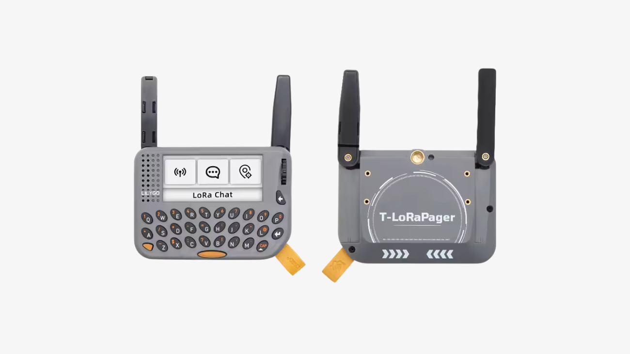 T-LoRa Pager Combines ESP32-S3, LoRa, NFC, and GNSS in Handheld IoT Device