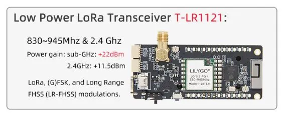 LR1121 transceiver features