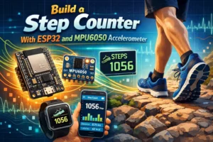 Build a Step Counter With ESP32 and MPU6050 Accelerometer 9 Build a Step Counter With ESP32 and MPU6050 Accelerometer
