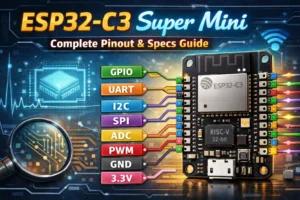 ESP32-C3 Super Mini: Complete Pinout & Specs Guide