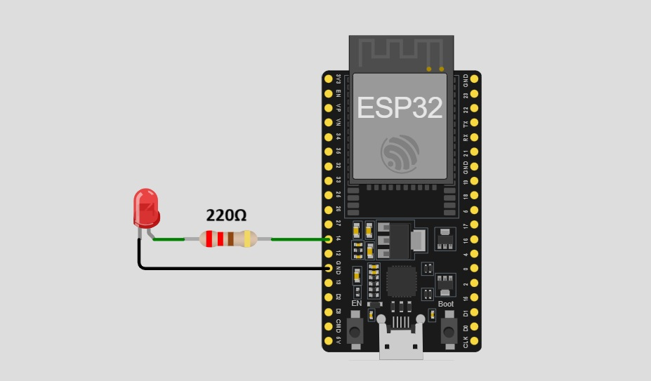ESP32 LED Wiring