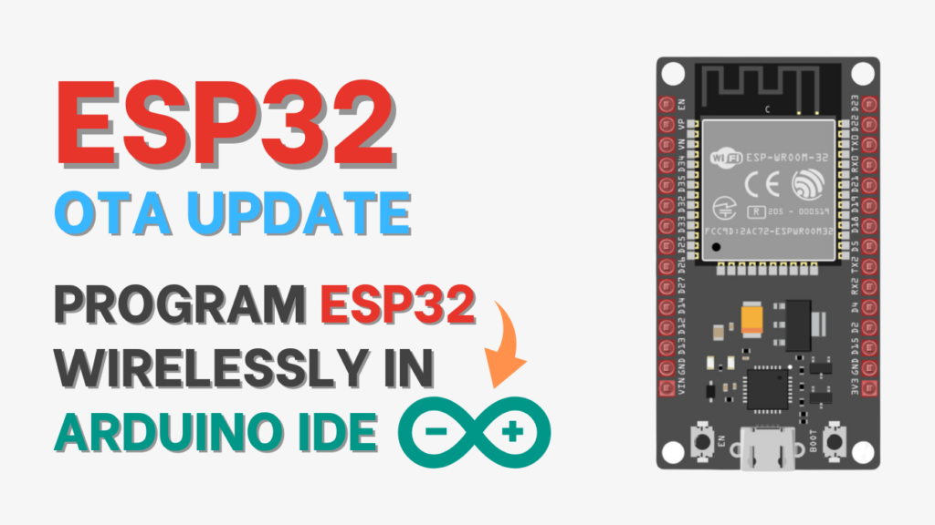 ESP32 OTA Update: How to Program The ESP32 Wirelessly in Arduino IDE