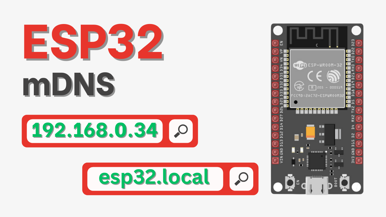 ESP32 mDNS: Access Your ESP32 with a Custom Hostname (No IP)
