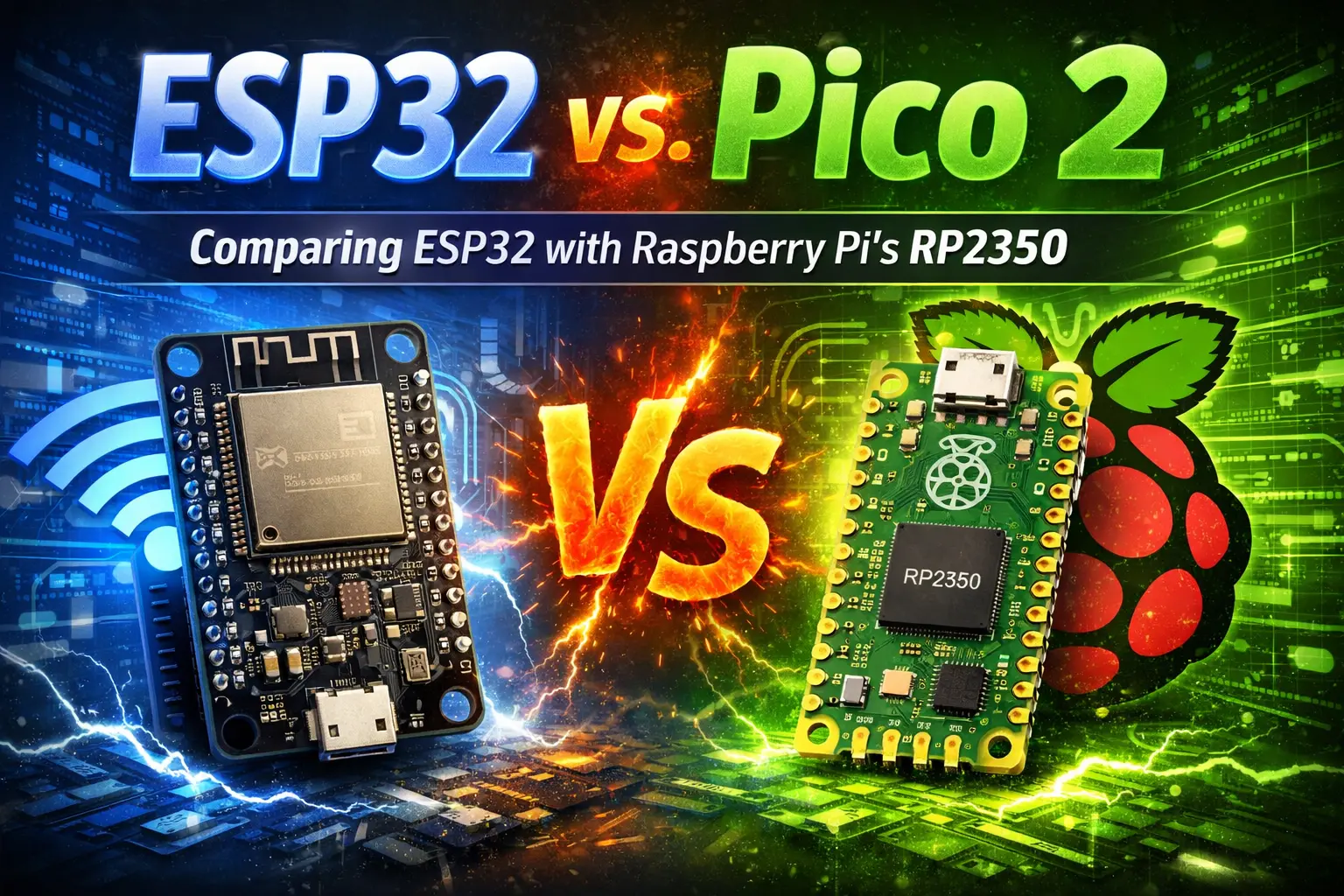 ESP32 vs. Pico 2: Comparing ESP32 with Raspberry Pi’s RP2350