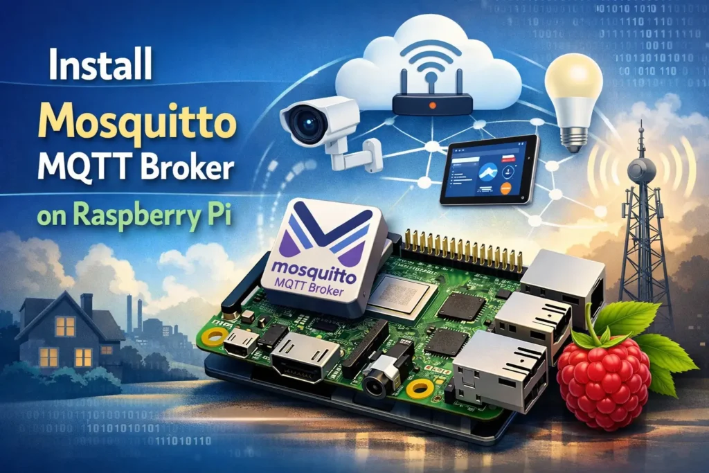 Install Mosquitto MQTT Broker on Raspberry Pi