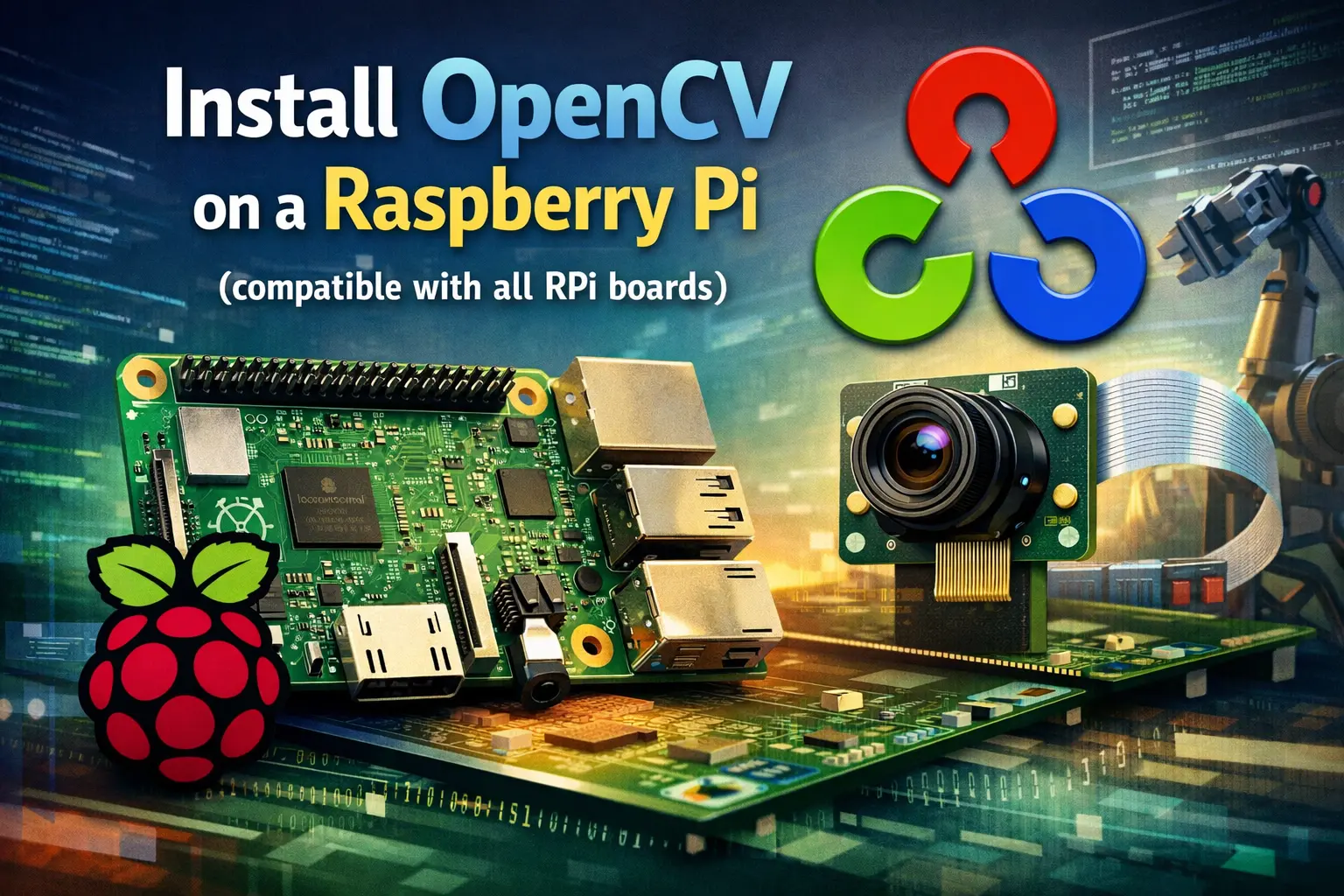 Install OpenCV on a Raspberry Pi (compatible with all RPi boards) 1 Install OpenCV on a Raspberry Pi (compatible with all RPi boards)