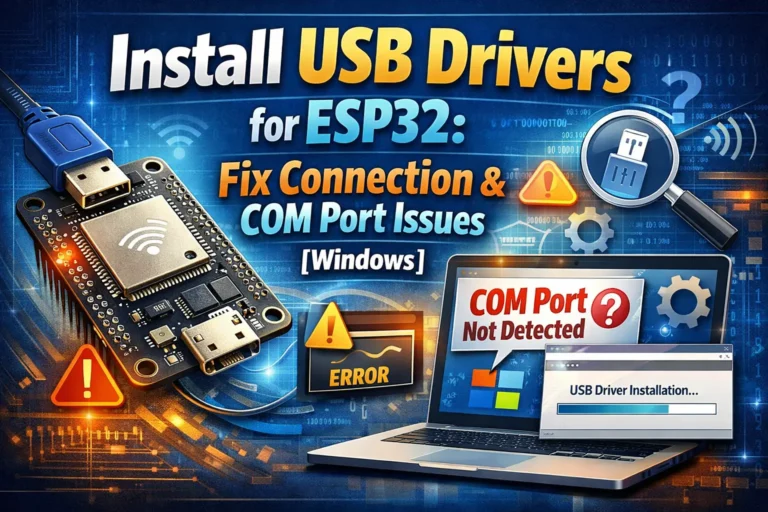 Install USB Drivers for ESP32: Fix Connection & COM Port Issues [Windows]