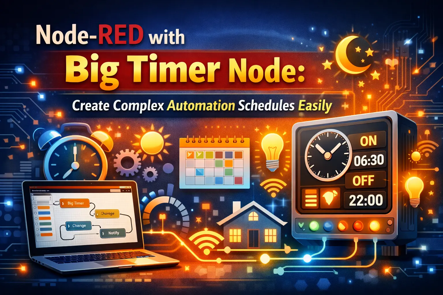 Node-RED with Big Timer Node Create Complex Automation Schedules Easily