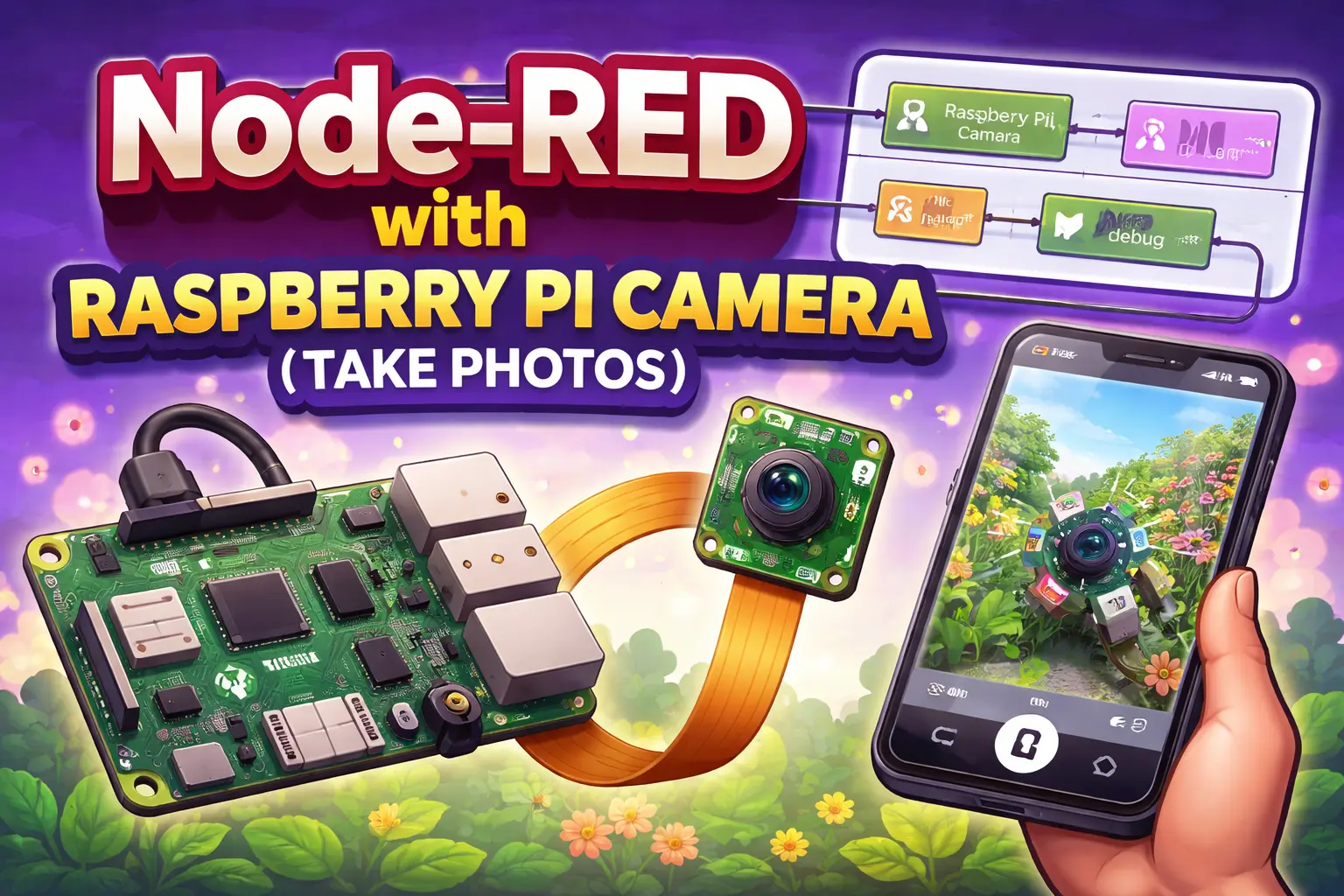 Node-RED with Raspberry Pi Camera (Take Photos)