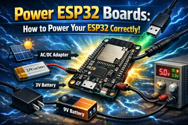 Power ESP32 Boards: How to Power Your ESP32 Correctly! 6 Power ESP32 Boards: How to Power Your ESP32 Correctly!