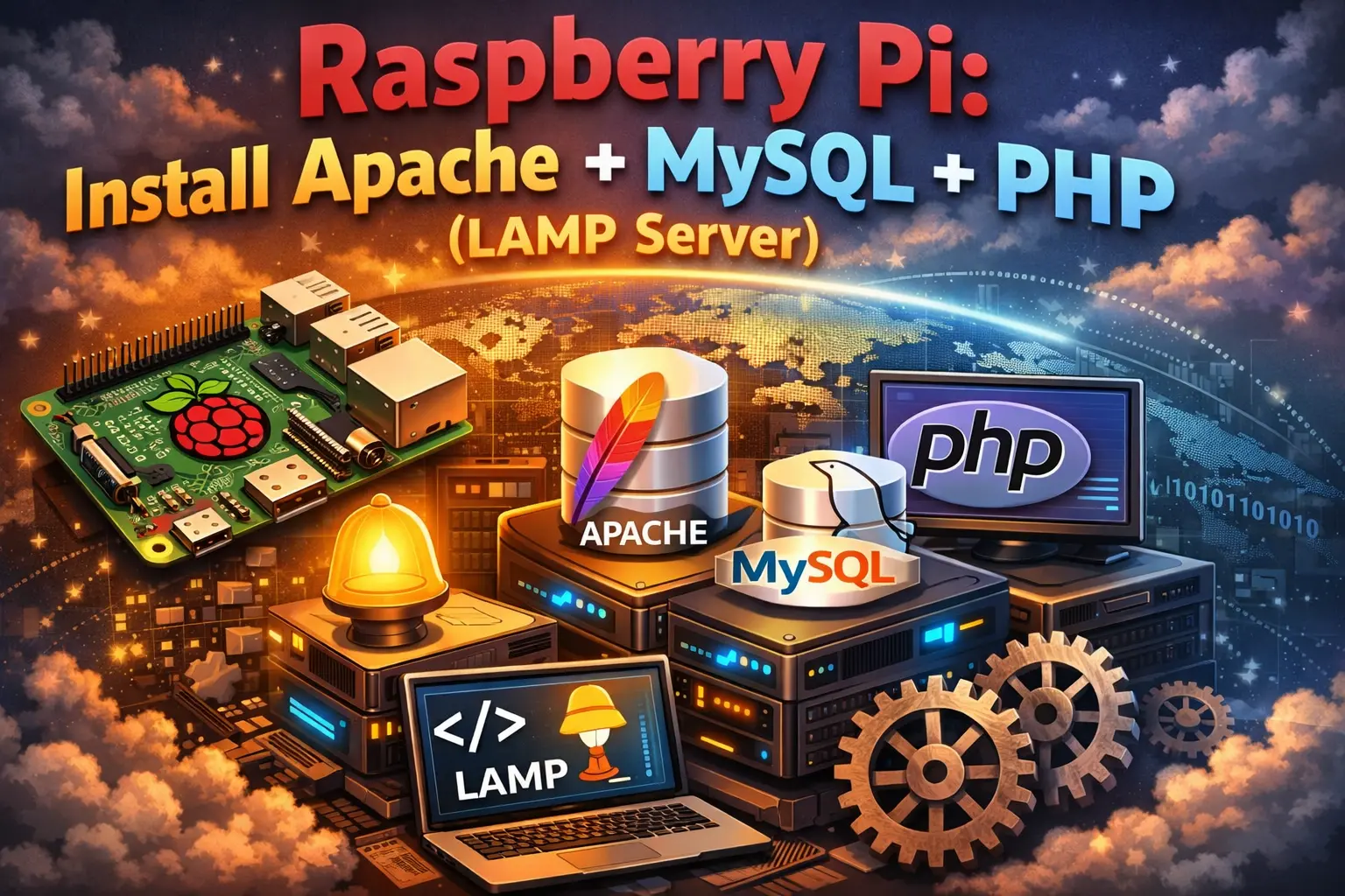 Raspberry Pi Install Apache + MySQL + PHP (LAMP Server)
