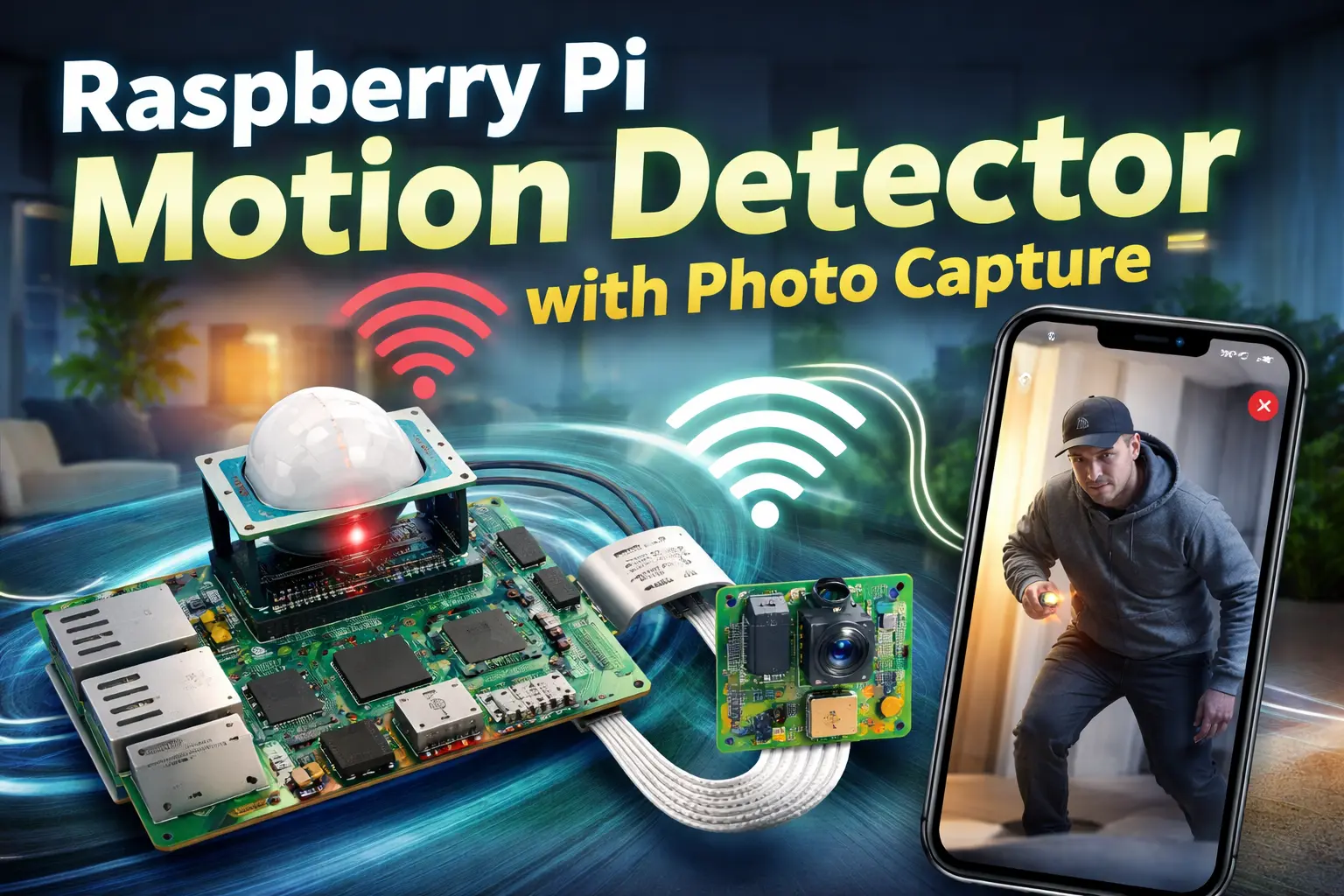 Raspberry Pi Motion Detector with Photo Capture