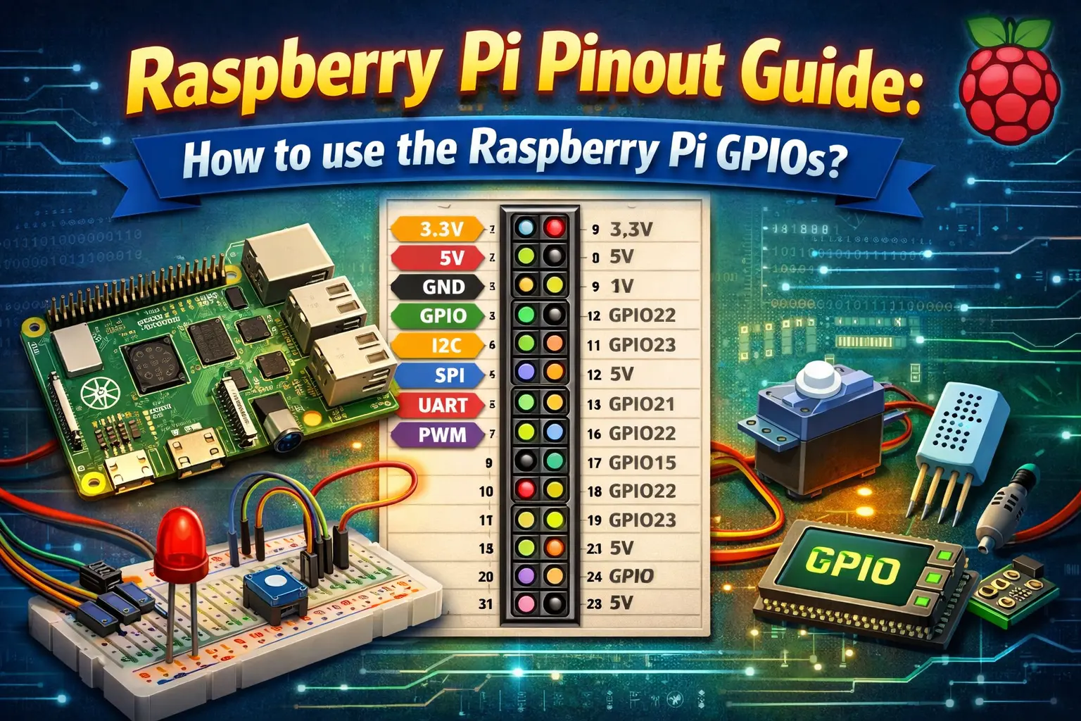 Raspberry Pi Pinout Guide How to use the Raspberry Pi GPIOs