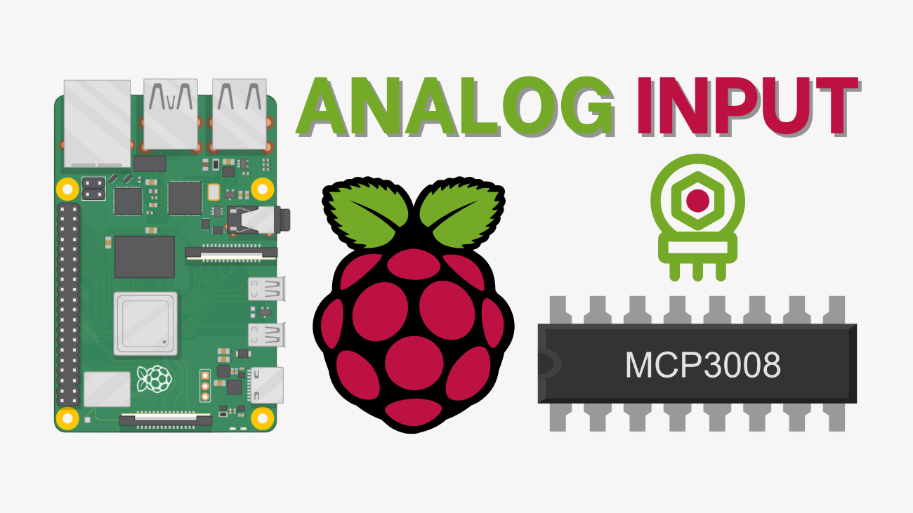 Raspberry Pi: Read Analog Inputs with Python (MCP3008)