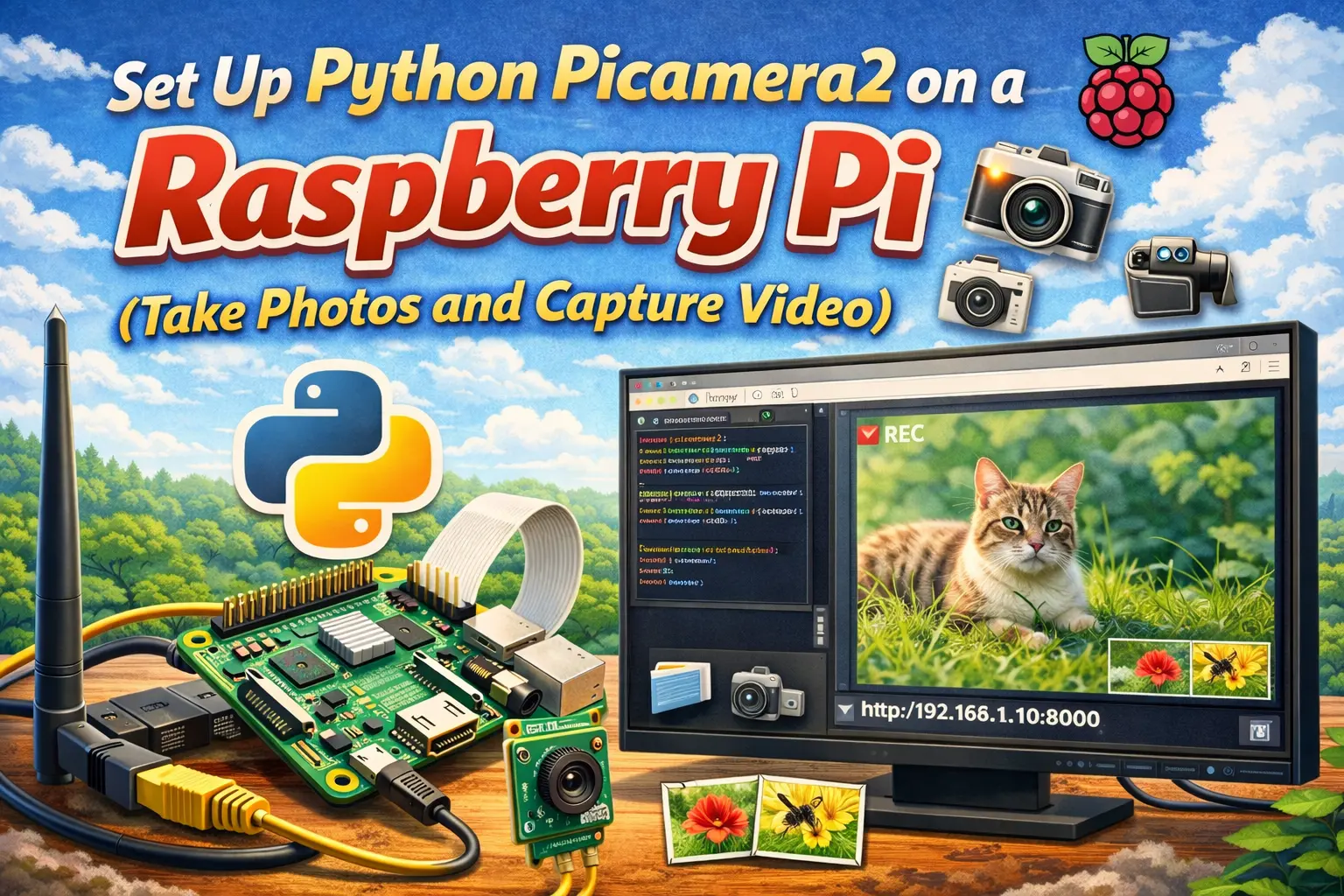 Set Up Python Picamera2 on a Raspberry Pi (Take Photos and Capture Video) 1 Set Up Python Picamera2 on a Raspberry Pi (Take Photos and Capture Video)
