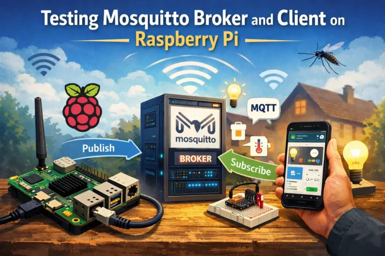 Testing Mosquitto Broker and Client on Raspberry Pi