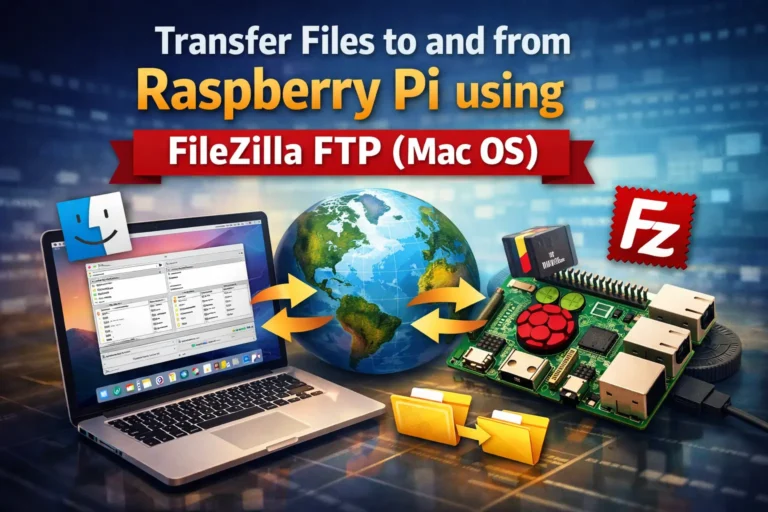 Transfer Files to and from Raspberry Pi using FileZilla FTP (Mac OS)