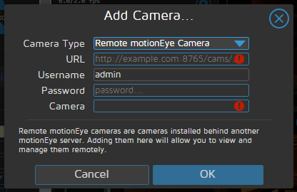 add remote camera 1