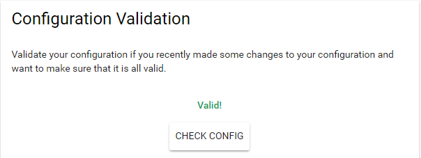Getting Started with Home Assistant on Raspberry Pi 26 configuration validation