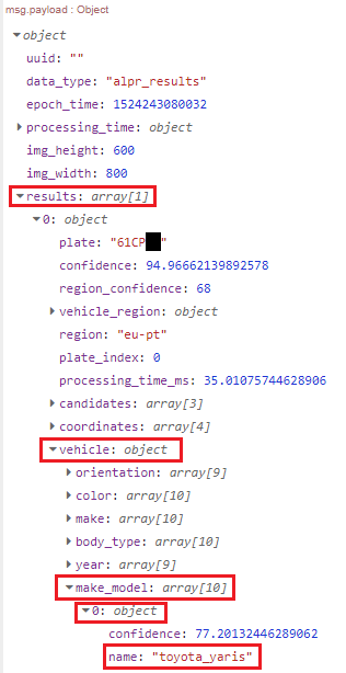 Car Plate Recognition System with Raspberry Pi and Node-RED 24 debug3
