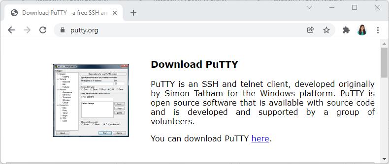 Download PuTTY