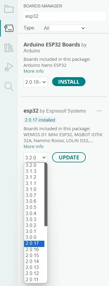 esp32 version 2 hallread