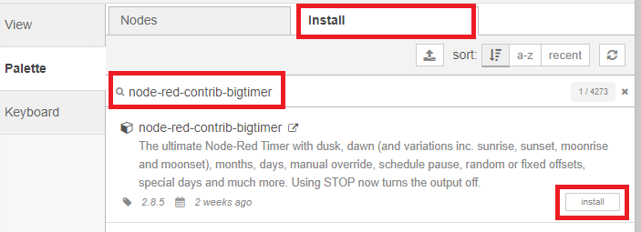 Node-RED with Big Timer Node: Create Complex Automation Schedules Easily 5 Installing Big Timer Node-RED