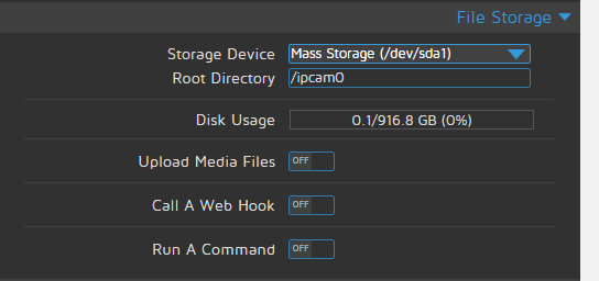 master storage motioneye