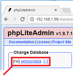 How to install phpLiteAdmin Database in a Raspberry Pi 14 open create new table tab